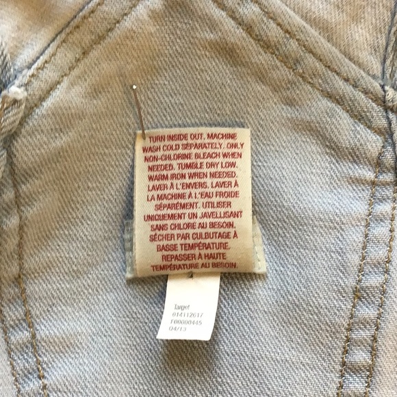 JAN HOST PICK ‘Mossimo’ Faded Blue Denim Short Overalls - Picture 6 of 7